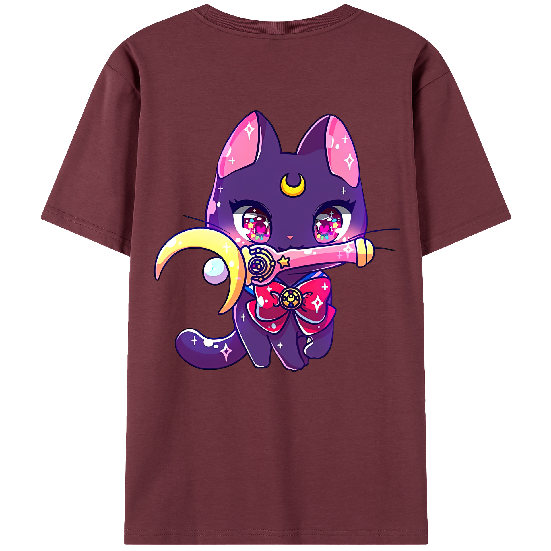 （画像用） 美少女戦士セーラームーン Sailor Moon 綿100％半袖Tシャツ（背面プリント）